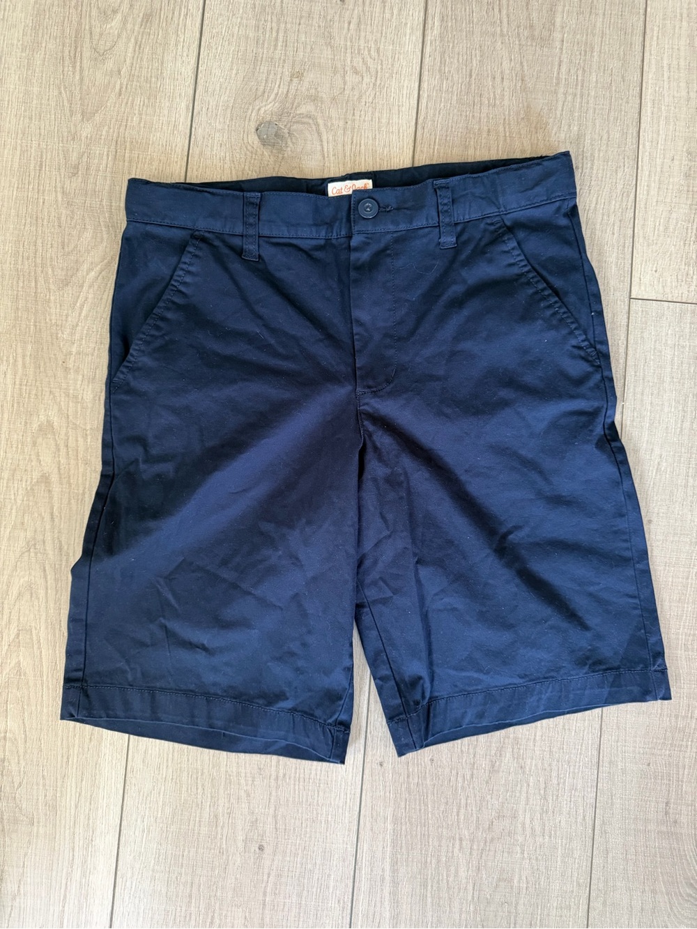 Cat & Jack Navy Flat-Front Kids Shorts